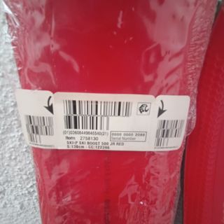 Esquís NUEVOS Wedze Boost 500 Junior Rojos 130 cm