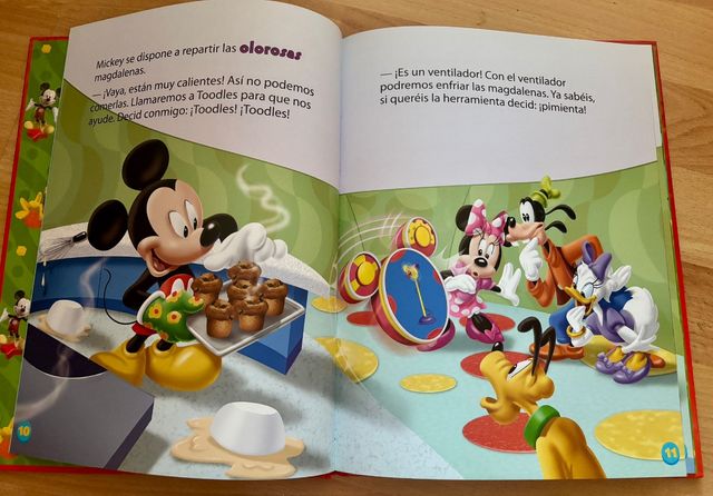 Libros infantil de Disney Mickey Mouse.