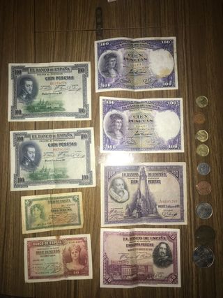 Billetes y monedas de colección España