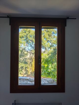 Ventana madera rústica Climalit