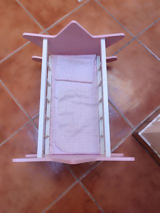 Carrito doble para bebés rosa