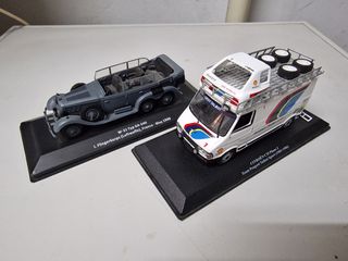 Modellini auto: Peugeot Talbot e Mercedes