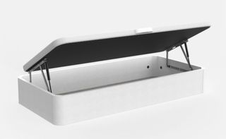 Canape 90cm blanco madera y colchon visco