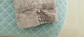 Chaqueta gris entallada joven talla M Zara.