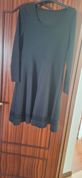 Vestido Preto Manga Comprida