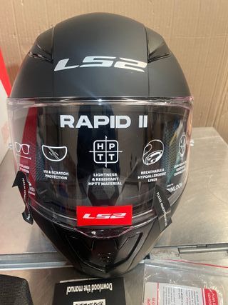 Casco Integral LS2 RAPID II FF353 Negro Mate 
