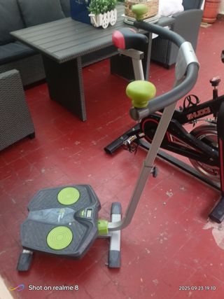 Bicicleta estática y stepper