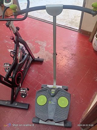 Bicicleta estática y stepper