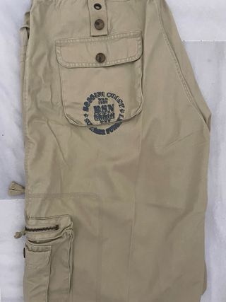 Pantalones cortos cargo hombre beige y marrón