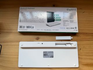 Teclado Bluetooth Ewent Portugués Plata