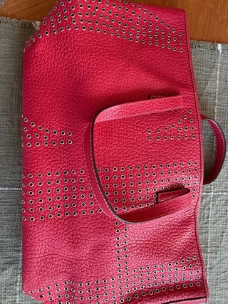 Bolso Carolina Herrera Piel Rojo nuevo! 