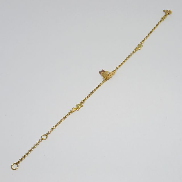 Pulsera Oro Niña Minnie Mouse Tortugas