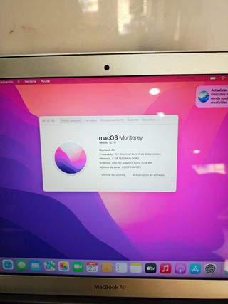 MacBook Air Intel Core i7 Plata