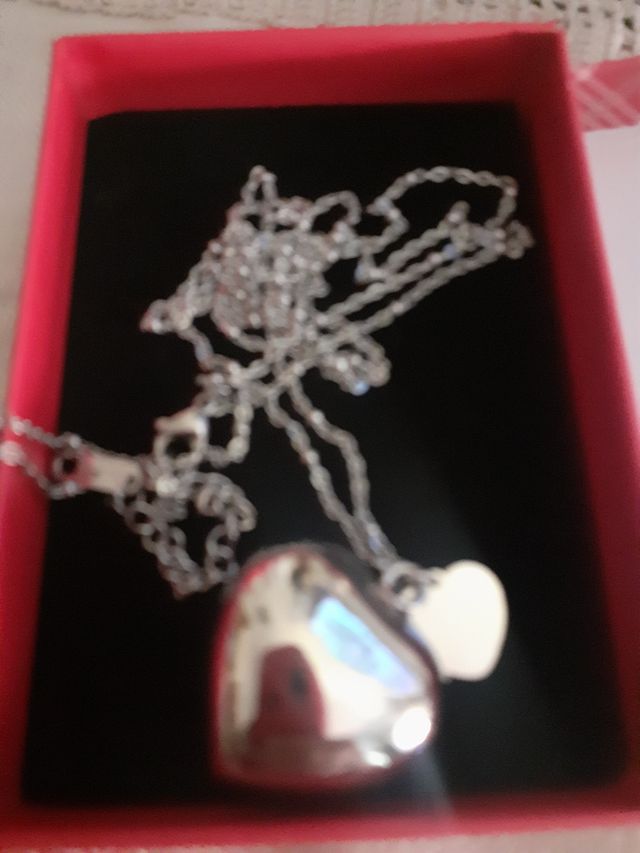 Collana Chiama Angeli Cuore Argento