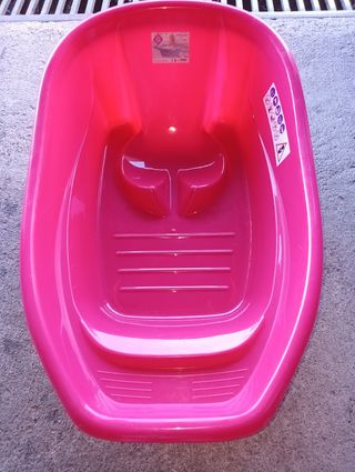 Bañera de bebé rosa