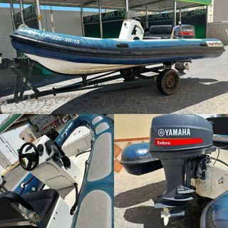 Semirrígida Astec VD-470 con motor 2t Yamaha.