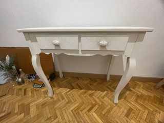 Mueble recibidor blanco madera