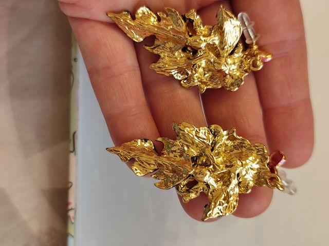 Brincos de prata Lay banhados a ouro 18k