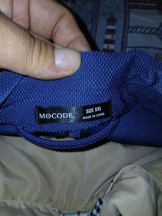 Americana MOCODE Talla XXL Azul Marino y Beige
