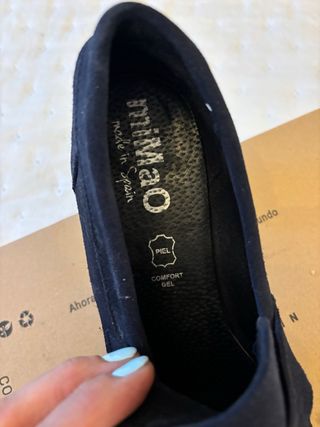 Zapatos Mimao Ante Azul