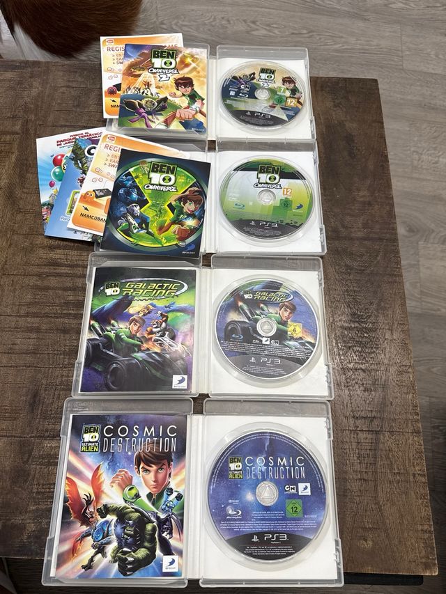 4 Juegos Ben 10 PS3 pal Esp