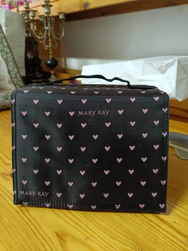 Neceser Mary Kay Negro Corazones Rosas