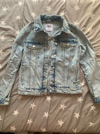 Cazadora Vaquera Zara Azul