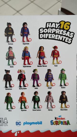 Playmobil Kinder Sorpresa DC Comics