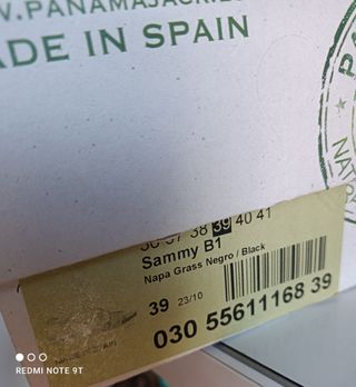 Sandalias Panama Jack Negras Talla 39