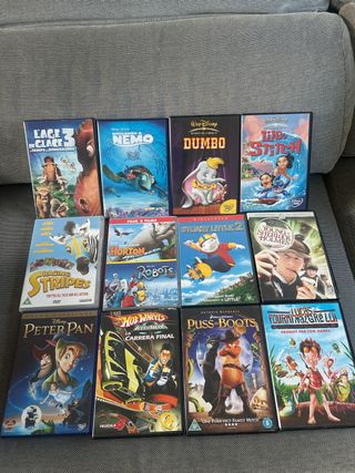Lote 12 Películas DVD Animadas