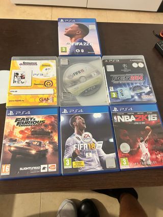 Pack de 7 juegos, 3 de la ps3 y 4 de la ps4