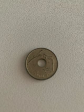 12 Monedas Españolas antiguas con orificio central