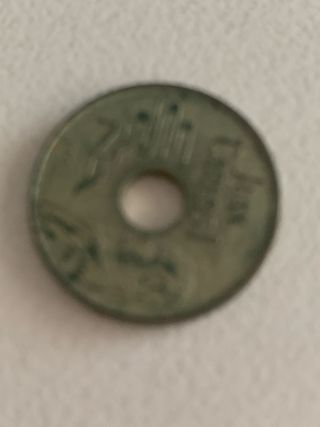 12 Monedas Españolas antiguas con orificio central