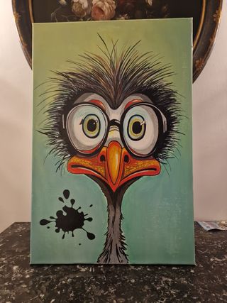 Opera d'arte tecnica mista unica 60x40