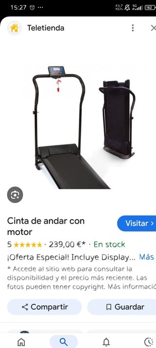 Cinta de correr/caminar eléctrica.