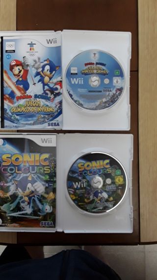 Juegos Wii Mario & Sonic y Sonic Colours