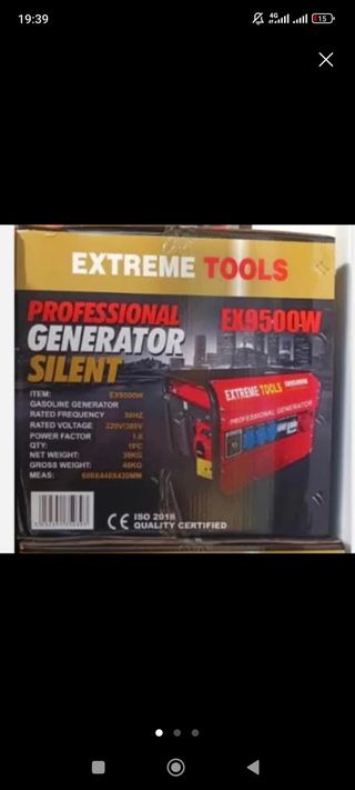Generador Eléctrico EX9500W Trifásico