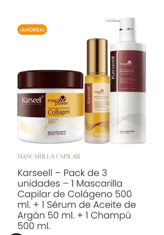 Karseell Pack Champú + Mascarilla + Sérum