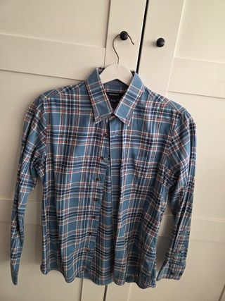 Camisa GANT niño cuadros azul