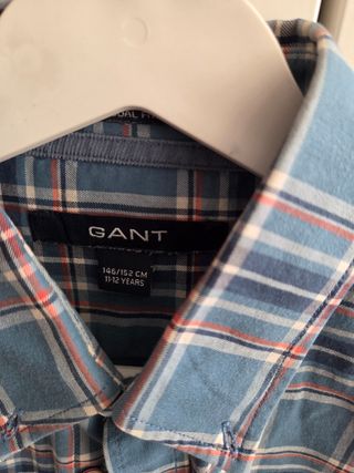 Camisa GANT niño cuadros azul