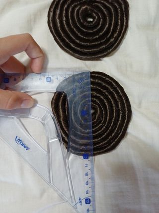 Moños de fallera trenzados