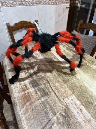 Araña Halloween Negra y Naranja