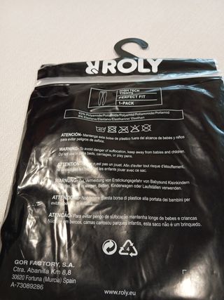 Malla Térmica Roly Unisex Negra Talla XXL