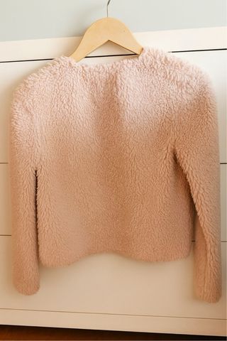 Abrigo pelo rosa H&M