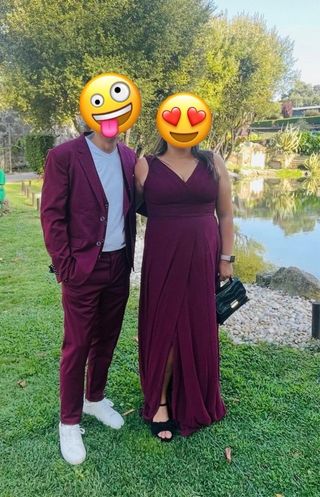 Traje de hombre con chaleco usado una tarde . 