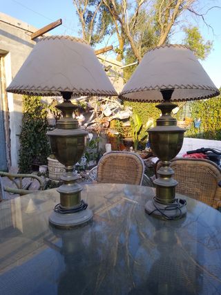 Lámparas antiguas de bronce
