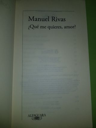 Libro ¿Qué me quieres, amor?