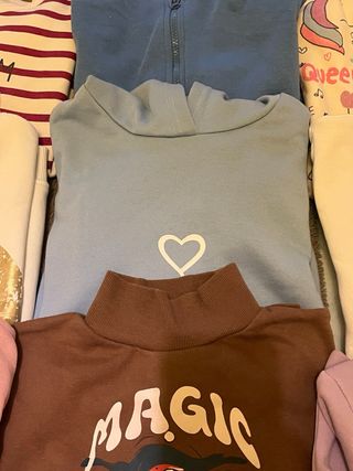 Lote Ropa Niña Sudaderas tallas 9-10 10-11. 11-12