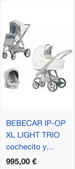 Bebecar IP-OP XL Light Trio Cochecito