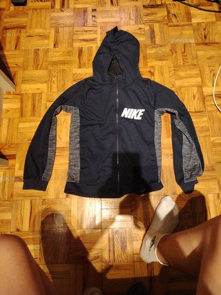 Sudadera Nike Negra con Cremallera
